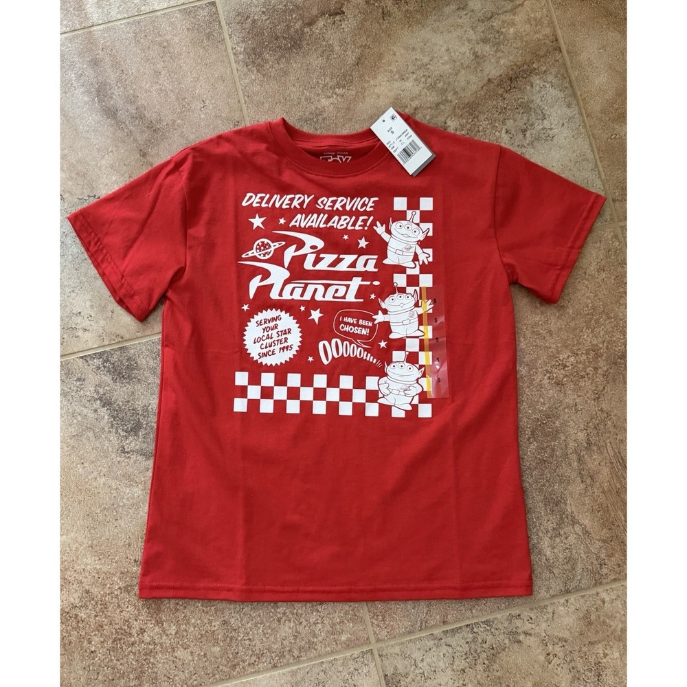 Disney Pixar Toy Story Women's Pizza Plant Short Sleeve Graphic T-Shirt Red Sz:S